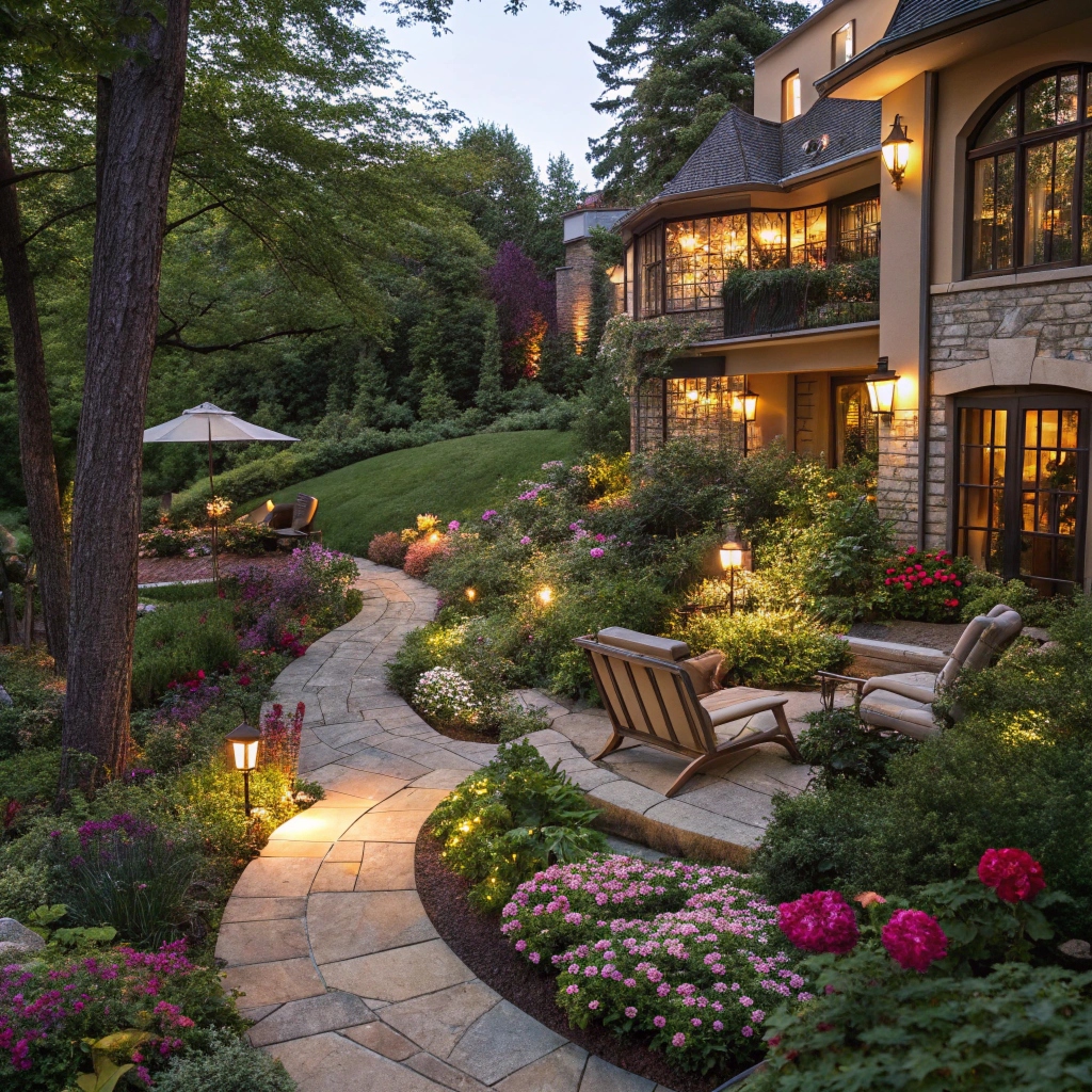 Balcón con diseño vertical